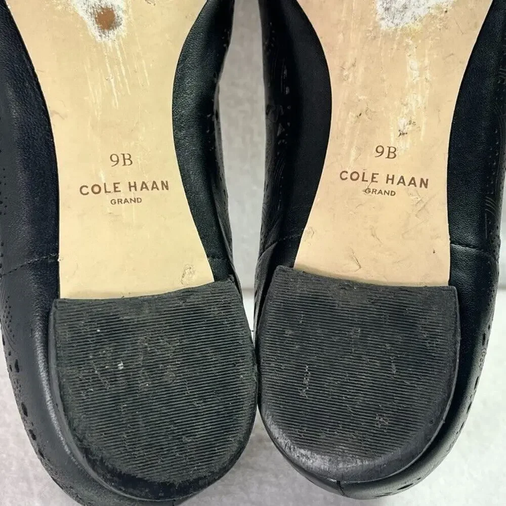 Cole Haan Shoes Women 9B Callie Perforated Leather Scallop Paisley Floral